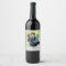 Personalized Wine Label with Photo Couple Wedding
