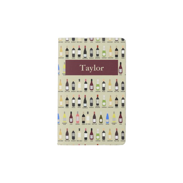 Personalized Wine Tasting Journal Cover (Front)
