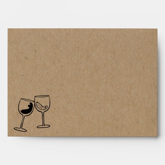 Personalized Wine Tasting Wine Toast Envelope (Front)