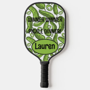 Personalized Winner Winner Pickle Dinner Pickleball Paddle