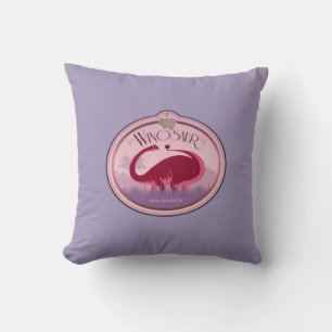 Personalized Winosaur Throw Pillow