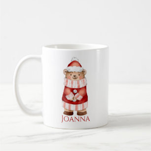 Personalized Winter Bear Coffee Mug