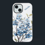 Personalized Winter Floral Phone Case<br><div class="desc">Custom case with floral watercolor art for your phone. Customize the name using our tool and watch as it changes. Beautiful artwork you can carry with you. Great stocking stuffer or grad gift - perfect for any occasion! Check out all the beautiful phone cases in the Paws Charming shop, and...</div>