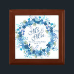 Personalized Winter Floral Wedding Gift Box<br><div class="desc">For further customization,  please click the "Customize" button and use our design tool to modify this template. If the options are available,  you may change text and image by simply clicking on "Edit/Remove Text or Image Here" and add your own. Designed by Onfocus/Freepik.</div>