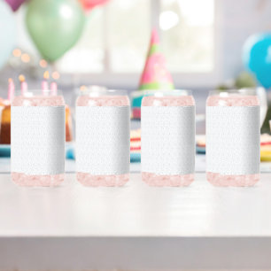 Personalized Winter Geometric Pattern Can Glass
