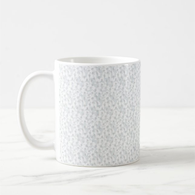 Personalized Winter Geometric Pattern Coffee Mug (Left)