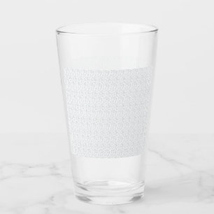 Personalized Winter Geometric Pattern Glass