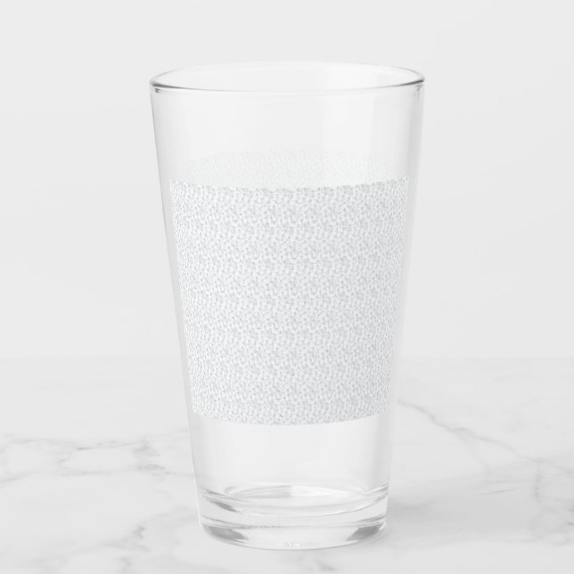 Personalized Winter Geometric Pattern Glass (Front)