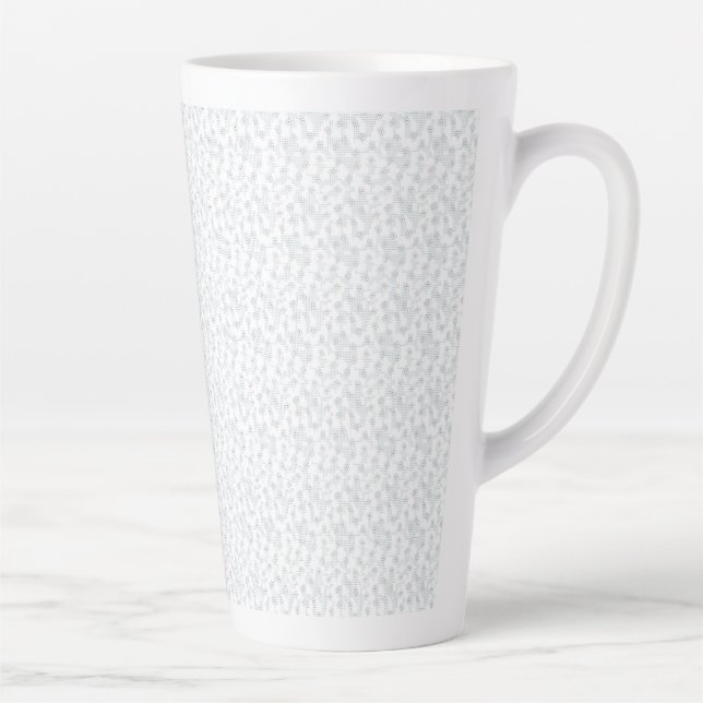 Personalized Winter Geometric Pattern Latte Mug (Right)