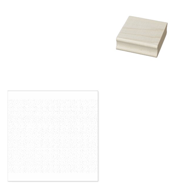 Personalized Winter Geometric Pattern Rubber Stamp (Stamped)