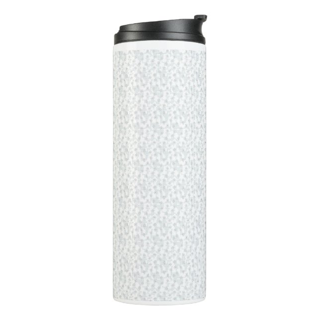 Personalized Winter Geometric Pattern Thermal Tumbler (Rotated Left)