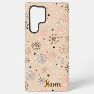 Personalized winter neutrals samsung galaxy case
