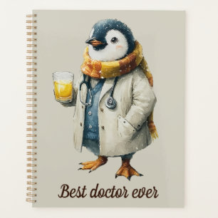 Personalized Winter Penguin “Best Doctor Ever” Planner
