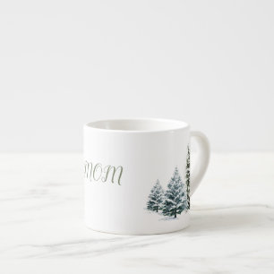 Personalized Winter Scene  Bone China Mug