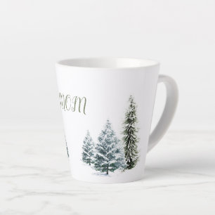 Personalized Winter Scene Latte Mug