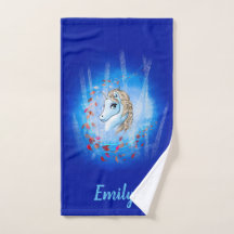 Personalized Winter Unicorn Towel
