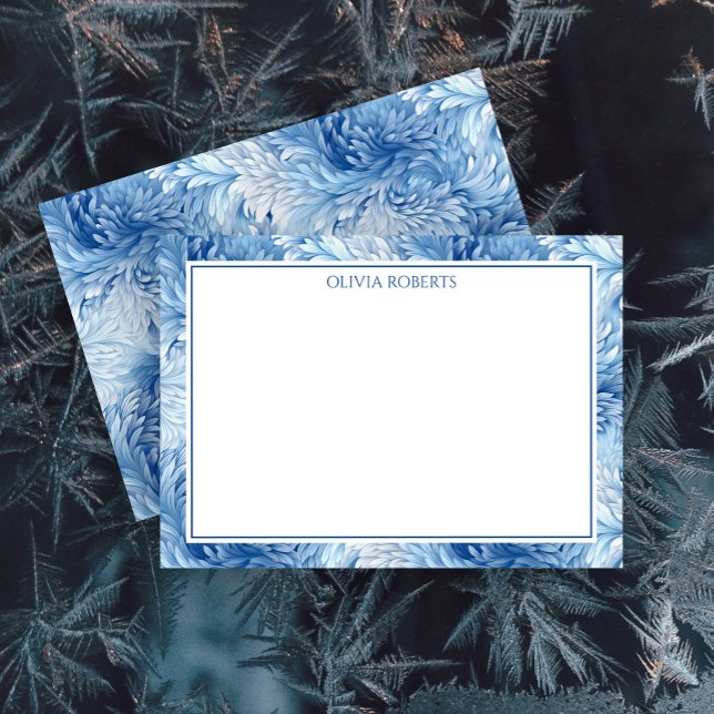 Personalized Winter Wonderland Blue Card (Creator Uploaded)