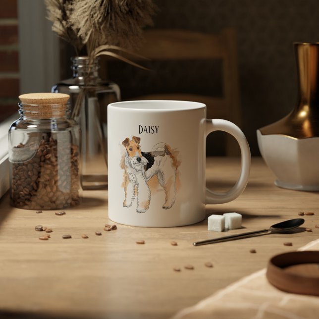 Personalized Wire Fox Terrier Photo Coffee Mug (Creator Uploaded)