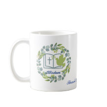 Personalized Wisdom Green Thank You Mug Cup