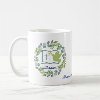 Personalized Wisdom Green Thank You Mug Cup