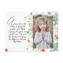 Personalized Wisdom Prayer with Photo, Name. .