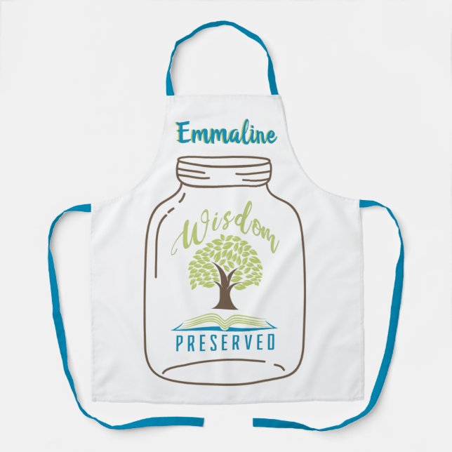 Personalized Wisdom Preserved Apron (Front)