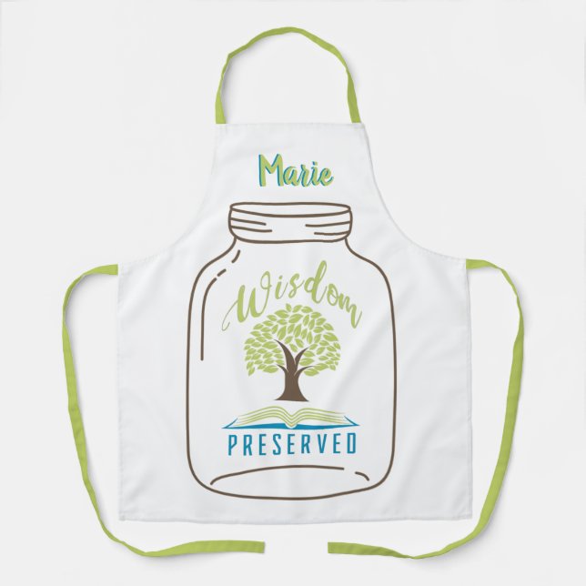 Personalized Wisdom Preserved Apron (Front)