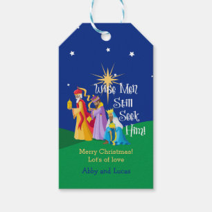 Personalized Wise Men Still Seek Him Christmas Gift Tags