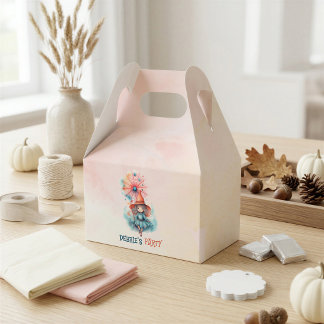 Personalized Witch Halloween Birthday Celebration Favor Box