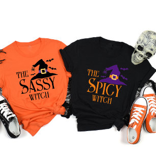 Personalized Witch Matching Halloween Friend T-Shirt