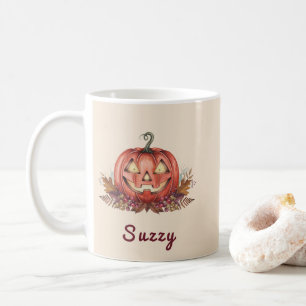 Personalized Witch's Brew Pumpkin Coffee Mug