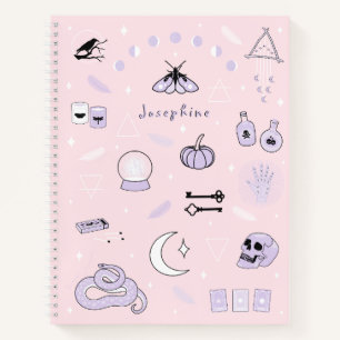 Personalized Witchy Halloween Notebook
