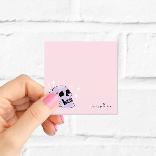 Personalized Witchy Skull Sticky Notes