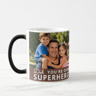 Personalized with 2 Photos and Text Magic Mug