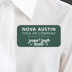 Personalized With Company Logo Employee Magnetic Name Tag
