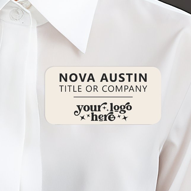 Personalized With Company Logo Employee Magnetic Name Tag (Creator Uploaded)