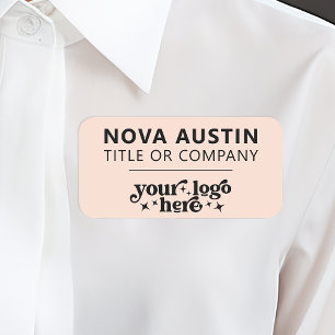 Personalized With Company Logo Employee Magnetic Name Tag