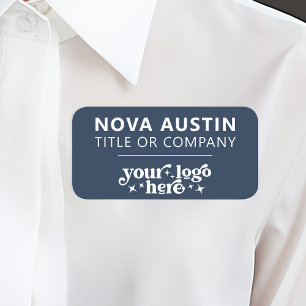 Personalized With Company Logo Employee Magnetic Name Tag
