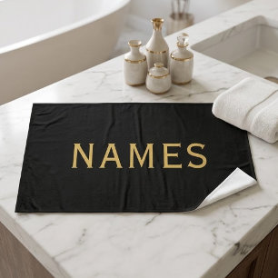 Personalized With Last Name or Nickname on Them Bath Towel