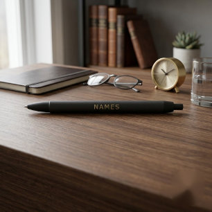 Personalized With Last Name or Nickname on Them Black Ink Pen