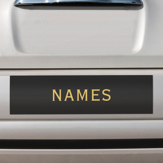 Personalized With Last Name or Nickname on Them Bumper Sticker (Creator Uploaded)