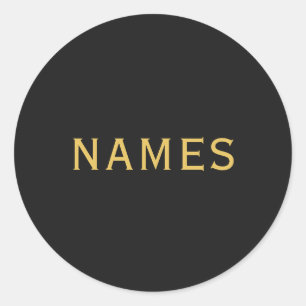Personalized With Last Name or Nickname on Them Classic Round Sticker