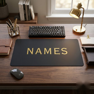 Personalized With Last Name or Nickname on Them Desk Mat