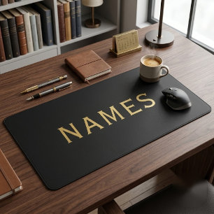 Personalized With Last Name or Nickname on Them Desk Mat