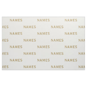 Personalized With Last Name or Nickname on Them Fabric