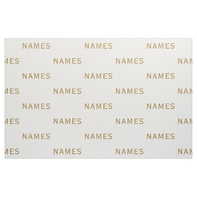 Personalized With Last Name or Nickname on Them Fabric (Yard)