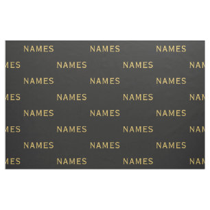 Personalized With Last Name or Nickname on Them Fabric