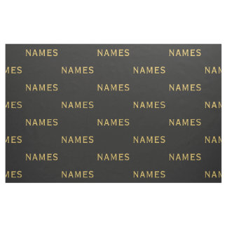 Personalized With Last Name or Nickname on Them Fabric