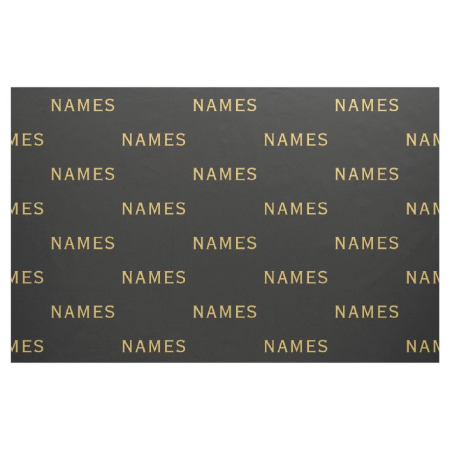Personalized With Last Name or Nickname on Them Fabric (Yard)