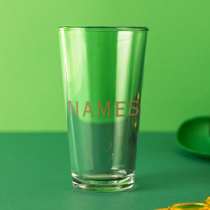 Personalized With Last Name or Nickname on Them Glass